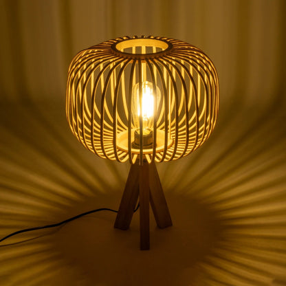 CHORD 01990 Boho Table Lamp with 1 x E27 AC 220-240V IP20 - Beige - L31 x W31 x H43