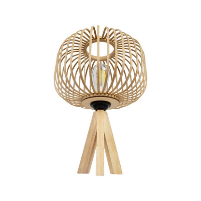 CHORD 01990 Boho Table Lamp with 1 x E27 AC 220-240V IP20 - Beige - L31 x W31 x H43