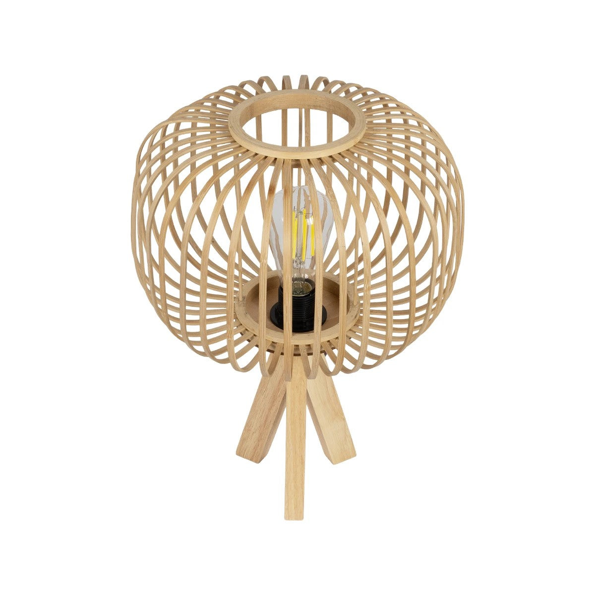 CHORD 01990 Boho Table Lamp with 1 x E27 AC 220-240V IP20 - Beige - L31 x W31 x H43