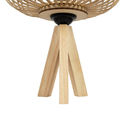 CHORD 01990 Boho Table Lamp with 1 x E27 AC 220-240V IP20 - Beige - L31 x W31 x H43