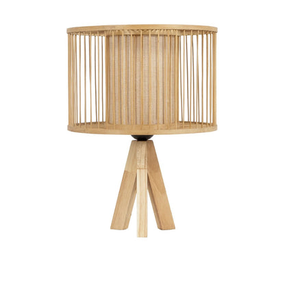 TULUM 01993 Boho Table Lamp with 1 x E27 AC 220-240V IP20 Socket - Beige - L30 x W30 x H40