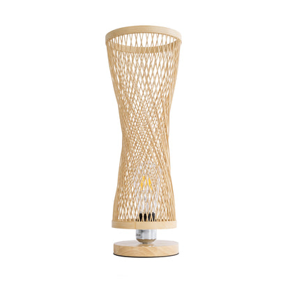 ROWAN 01994 Boho Επιτραπέζιο Φωτιστικό Πορτατίφ με Ντουί 1 x E27 AC 220-240V IP20 - Μπεζ - Μ17 x Π17 x Υ42