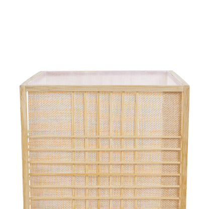 JUNIE 01997 Boho Επιδαπέδιο Φωτιστικό Πορτατίφ με Ντουί 1 x E27 AC 220-240V IP20 - Μπεζ - Μ20 x Π20 x Υ40