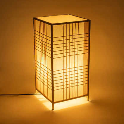 JUNIE 01997 Boho Επιδαπέδιο Φωτιστικό Πορτατίφ με Ντουί 1 x E27 AC 220-240V IP20 - Μπεζ - Μ20 x Π20 x Υ40