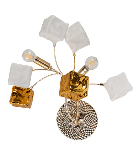 WLC 781-2 ΑΠΛΙΚΑ 2/Φ ΚΥΒΑΚΙΑ ΧΡΥΣΑ ΚΑΙ ΛΕΥΚΑ 2xΕ14 Φ40x42x18