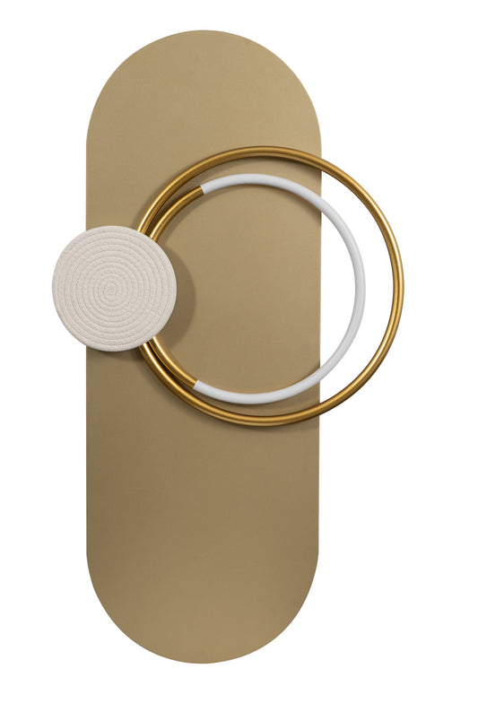 DEC - 10 ΔΙΑΚΟΣΜΗΤΙΚΟ ΦΩΤΙΖΟΜΕΝΟ LED ΠΑΡΑΛΛΗΛΟΓΡΑΜΜΟ ΜΕ ΚΥΚΛΟ ΣΤΗ ΜΕΣΗ 10W 3000K 600 LUM 51x92εκ