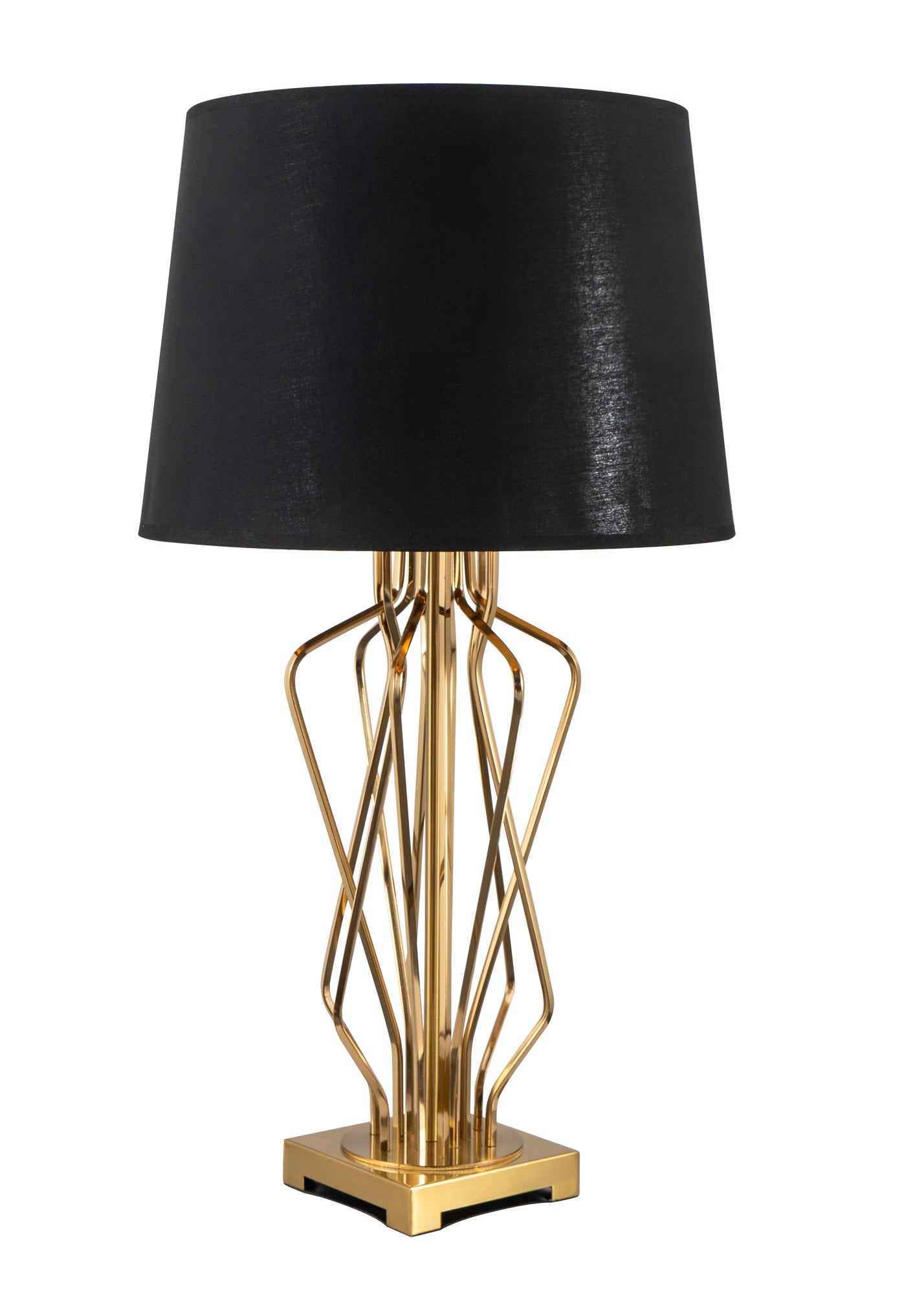 TLC 8806 GDM ΕΠΙΤΡΑΠΕΖΙΑ ΛΑΜΠΑ ΣΧ. ΓΡΑΜΜΙΚΟ ΑΜΠΑΖΟΥΡ ΜΑΥΡΟ ΕΣΩΤΕΡΙΚΑ ΧΡΥΣΟ 1xΕ27 Φ37x72