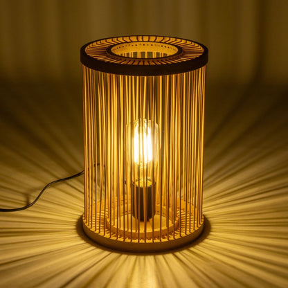 NOMAD 02000 Boho Table Lamp Portable with Socket 1 x E27 AC 220-240V IP20 - Beige - L20 x W20 x H30
