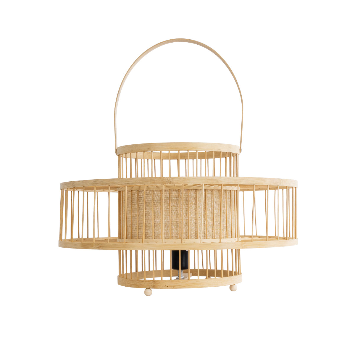 SORENIA 02003 Boho Επιδαπέδιο Φωτιστικό με Ντουί 1 x E27 AC 220-240V IP20 - Μπεζ - Μ48x Π48 x Υ27