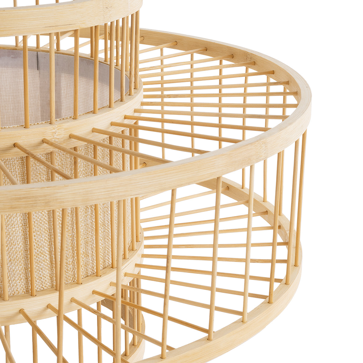 SORENIA 02003 Boho Επιδαπέδιο Φωτιστικό με Ντουί 1 x E27 AC 220-240V IP20 - Μπεζ - Μ48x Π48 x Υ27