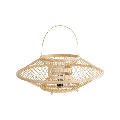 SORENIA 02005 Boho Επιδαπέδιο Φωτιστικό με Ντουί 1 x E27 AC 220-240V IP20 - Μπεζ - Μ50 x Π50 x Υ18