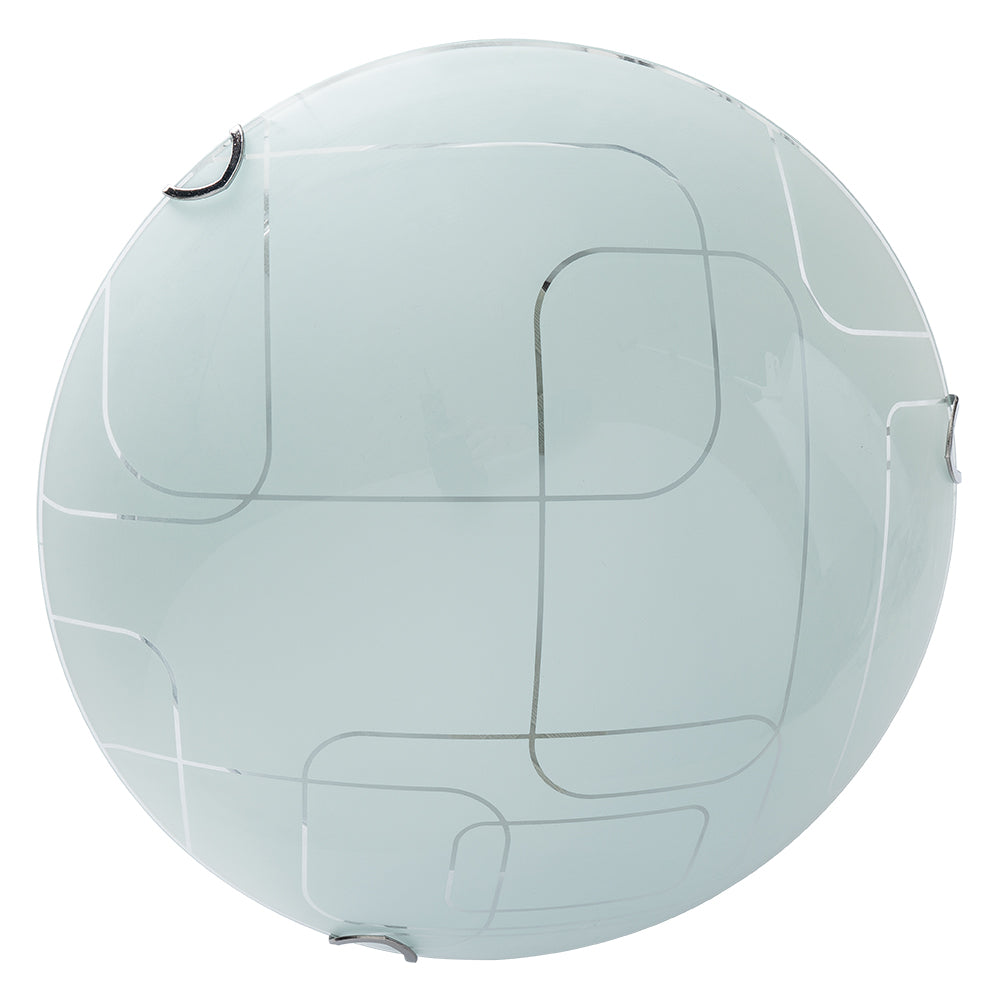 CCC 9416-30 ΠΛΑΦΟΝ ΛΕΥΚΑ ΤΕΤΡΑΓΩΝΑ ΣΧΕΔΙΑ 2xE27 Φ30x8