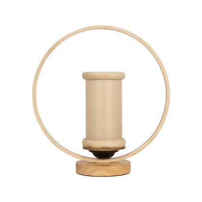 TULUMKO 02007 Boho Table Lamp Portable with Socket 1 x E27 AC 220-240V IP20 - Beige - L30 x W12 x H32