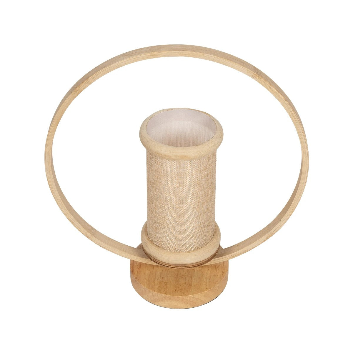 TULUMKO 02007 Boho Table Lamp Portable with Socket 1 x E27 AC 220-240V IP20 - Beige - L30 x W12 x H32