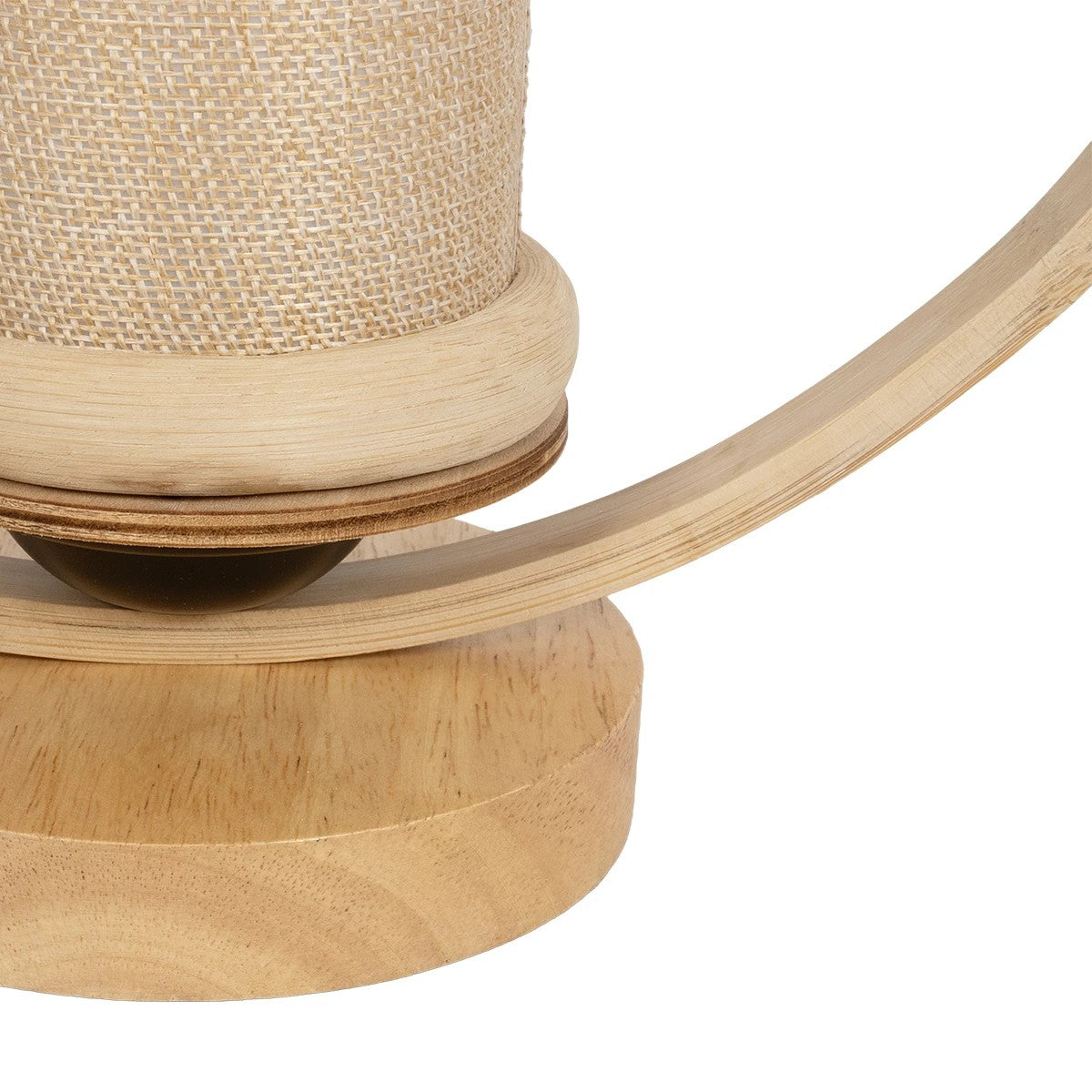 TULUMKO 02007 Boho Table Lamp Portable with Socket 1 x E27 AC 220-240V IP20 - Beige - L30 x W12 x H32