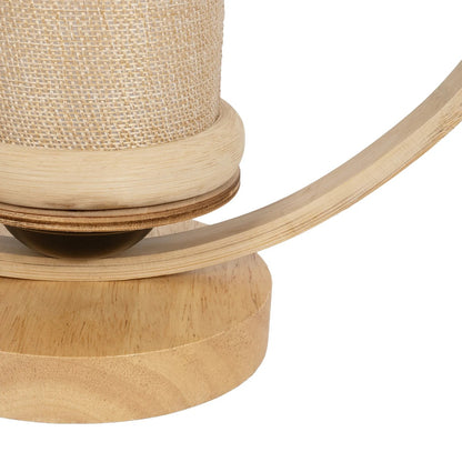 TULUMKO 02007 Boho Table Lamp Portable with Socket 1 x E27 AC 220-240V IP20 - Beige - L30 x W12 x H32