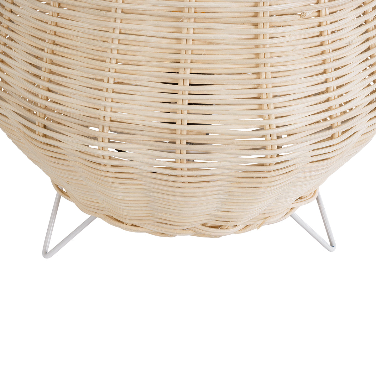 BOLSON 02010 Boho Επιδαπέδιο Φωτιστικό με Ντουί 1 x E27 AC 220-240V IP20 - Μπεζ & Λευκό - Μ30 x Π30 x Υ30