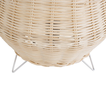 BOLSON 02010 Boho Επιδαπέδιο Φωτιστικό με Ντουί 1 x E27 AC 220-240V IP20 - Μπεζ & Λευκό - Μ30 x Π30 x Υ30