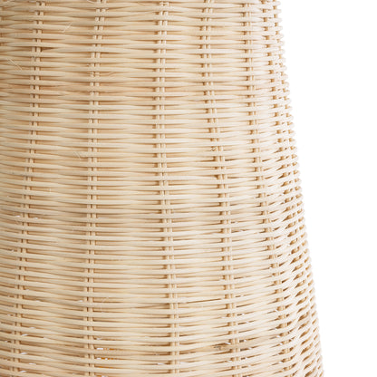 BOLSON 02012 Boho Επιδαπέδιο Φωτιστικό Μονόφωτο 1 x E27 AC220-240V IP20 - Φ30 x Υ70cm - Μπεζ Ξύλινο Μπαμπού Πλέγμα