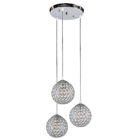 PDC 3459-3 CR 3/Φ ΜΠΑΛΙΤΣΕΣ ΚΡΥΣΤΑΛΛΑ 3xΕ27 Φ25x90