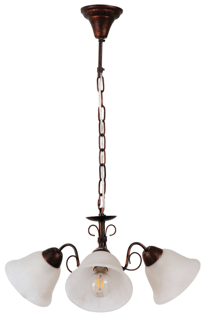 PDC 2261-3 BW# 3/Φ ΚΑΦΕ ΜΕ ΧΑΛΚΟ 3xΕ27 Φ58x77