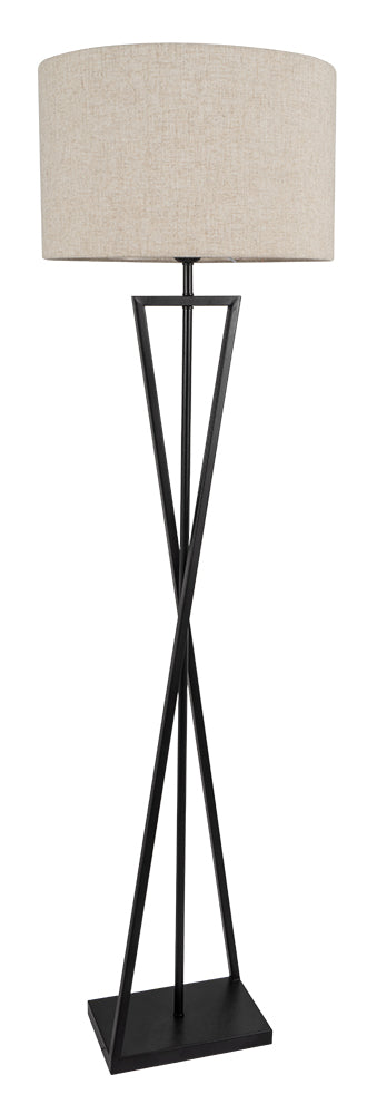 FLC 8025 BK ΔΑΠΕΔΟΥ ΜΑΥΡΟ ΧΙΑΣΤΟ ΚΑΠΕΛΟ ΥΦΑΣΜΑ 1xΕ27 Φ42x158