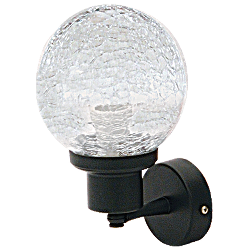 WLA 907 BK ΑΠΛΙΚΑ ΜΕ ΓΥΑΛΙ ΑΛΟΥΜΙΝΙΟΥ 1xΕ27 15x16x24