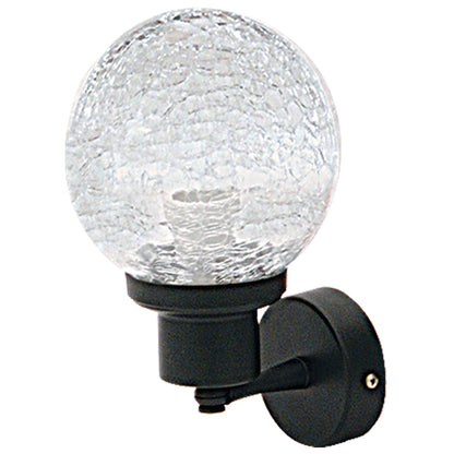 WLA 907 BK ΑΠΛΙΚΑ ΜΕ ΓΥΑΛΙ ΑΛΟΥΜΙΝΙΟΥ 1xΕ27 15x16x24