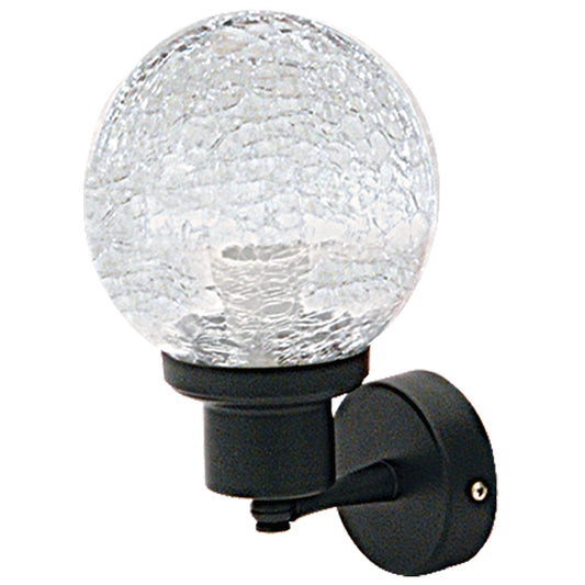 WLA 907 BK ΑΠΛΙΚΑ ΜΕ ΓΥΑΛΙ ΑΛΟΥΜΙΝΙΟΥ 1xΕ27 15x16x24