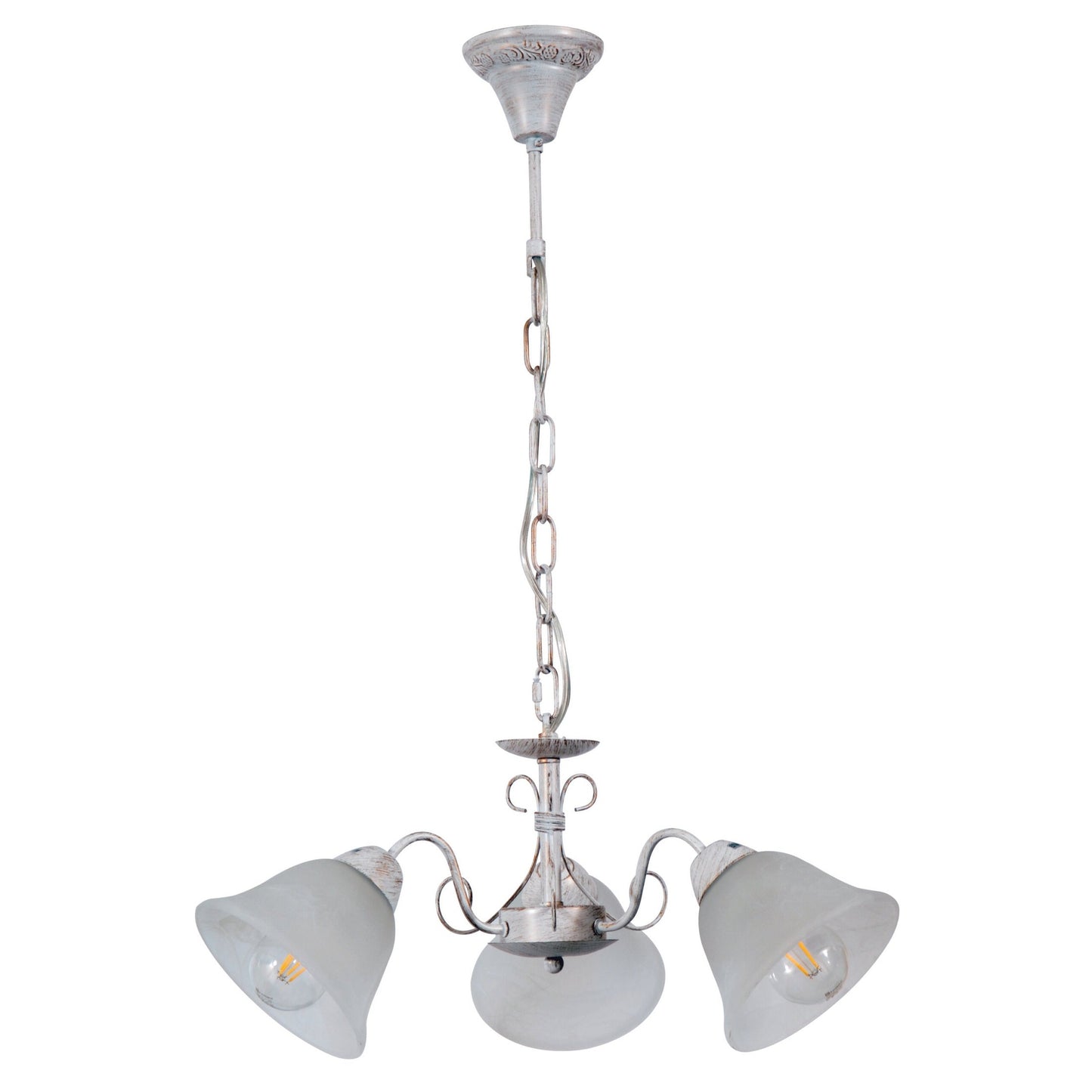 PDC 2261-3 WH# 3/Φ ΛΕΥΚΟ ΜΕ ΧΡΥΣΗ 3xΕ27 Φ58x77