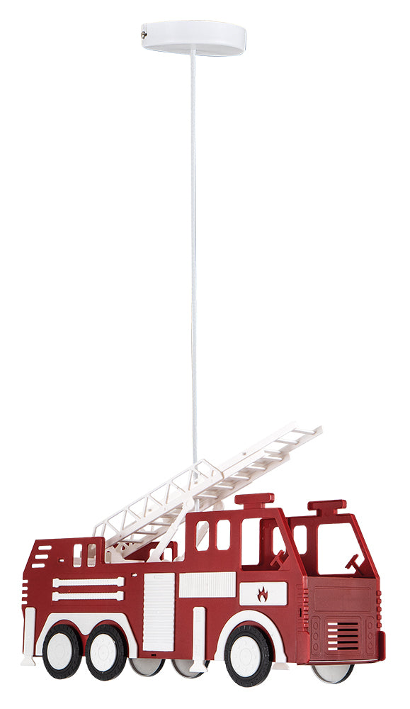 PDC 4345-2 # 2/Φ ΠΛΑΣΤΙΚΟ ΚΟΚΚΙΝΟ ΠΥΡΟΣΒΕΣΤΙΚΟ ΟΧΗΜΑ 2xΕ27 46.5x12x80