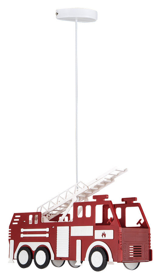 PDC 4345-2 # 2/Φ ΠΛΑΣΤΙΚΟ ΚΟΚΚΙΝΟ ΠΥΡΟΣΒΕΣΤΙΚΟ ΟΧΗΜΑ 2xΕ27 46.5x12x80