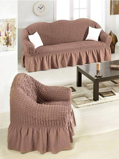Κάλυμμα Σαλονιού Γκοφρέ Mocha