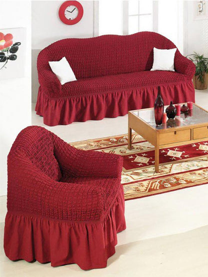 Κάλυμμα Σαλονιού Γκοφρέ Red