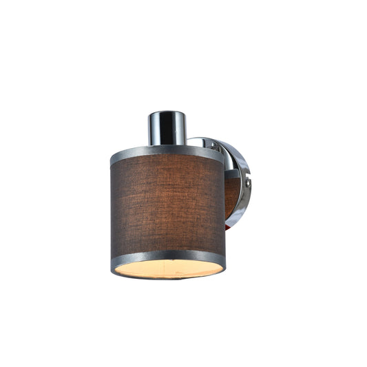 WLC 5216-1 SL ΣΠΟΤ ΝΙΚΕΛ ΜΕ ΓΚΡΙ ΥΦΑΣΜΑΤΙΝΟ ΚΑΠΕΛΟ 1xΕ14 Φ10x14x15