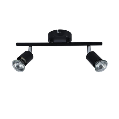 WLC 5215-2 ΒΚ ΣΠΟΤ ΡΑΓΑ 2/Φ ΜΑΥΡΟ 2xGU10 9x32x13