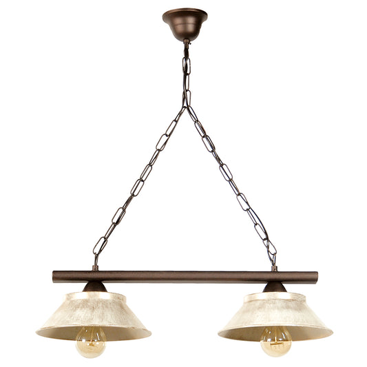 PDA 292-2 2/Φ ΡΑΓΑ ΣΚΟΥΡΙΑ ΠΙΑΤΑΚΙΑ ΕΚΡΟΥ 2xΕ27 56x22x66