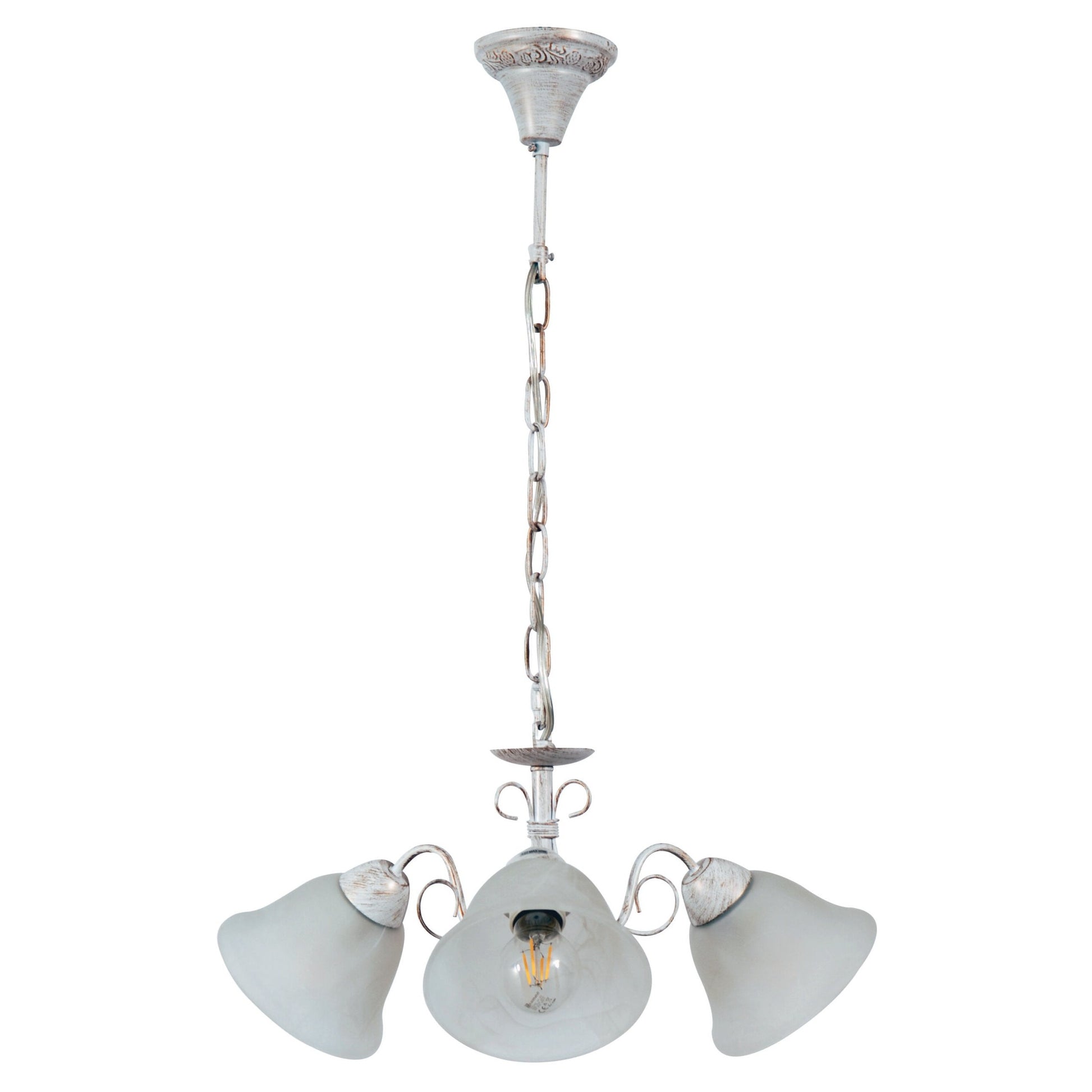 PDC 2261-3 WH# 3/Φ ΛΕΥΚΟ ΜΕ ΧΡΥΣΗ 3xΕ27 Φ58x77