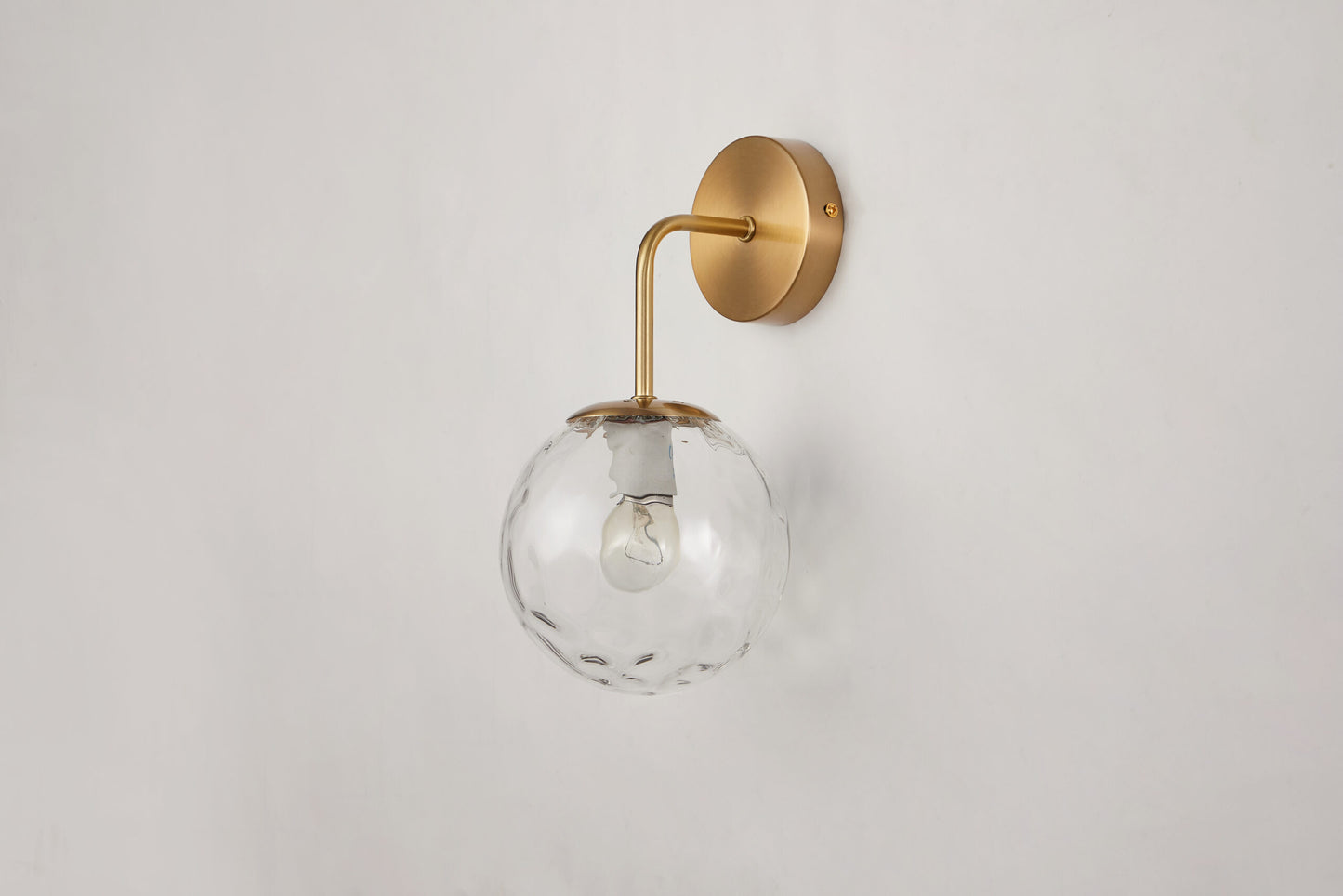 WLC 2476 ΑΠΛΙΚΑ ΜΠΡΑΤΣΟ ΓΩΝΙΑ - ΓΥΑΛΙ ΣΦΥΡΙΛΑΤΟ 1xE27 Φ15x20x30