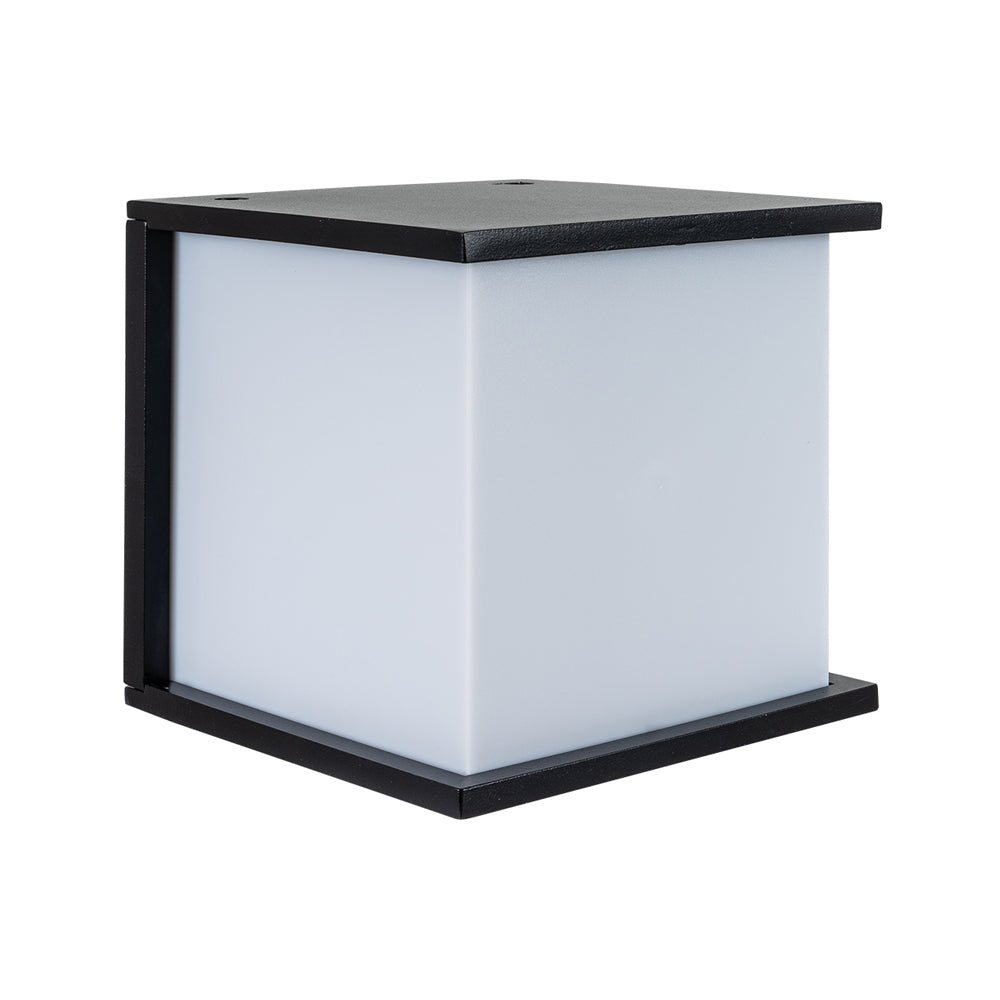 WLC 1843 BK ΑΠΛIKA ΚΥΒΟΣ ΜΑΥΡΟ ΠΟΛΥΚ/ΤΟ 1xΕ27 16.5x16.5x16.5