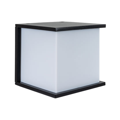 WLC 1843 BK ΑΠΛIKA ΚΥΒΟΣ ΜΑΥΡΟ ΠΟΛΥΚ/ΤΟ 1xΕ27 16.5x16.5x16.5