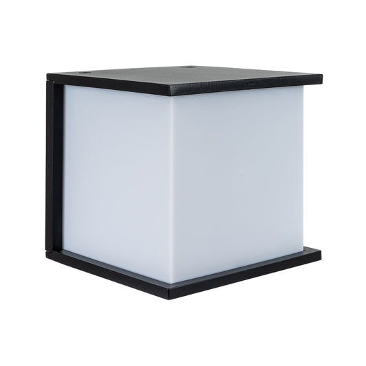 WLC 1843 BK ΑΠΛIKA ΚΥΒΟΣ ΜΑΥΡΟ ΠΟΛΥΚ/ΤΟ 1xΕ27 16.5x16.5x16.5