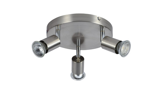 CCC 5215-3 ΝΜ 3/Φ ΟΡΟΦΗΣ ΣΠΟΤ ΝΙΚΕΛ ΜΑΤ 3xGU10 Φ20x8