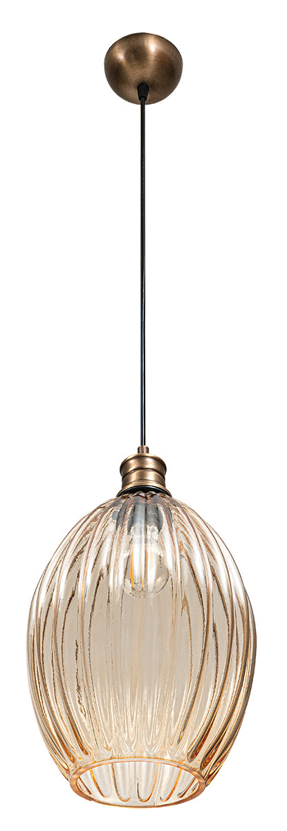 PDT 1455-22 ΗN 1/Φ ΓΥΑΛΙΝΟ ΟΒΑΛ ΜΕΛΙ 1xΕ27 Φ22x(29-130)