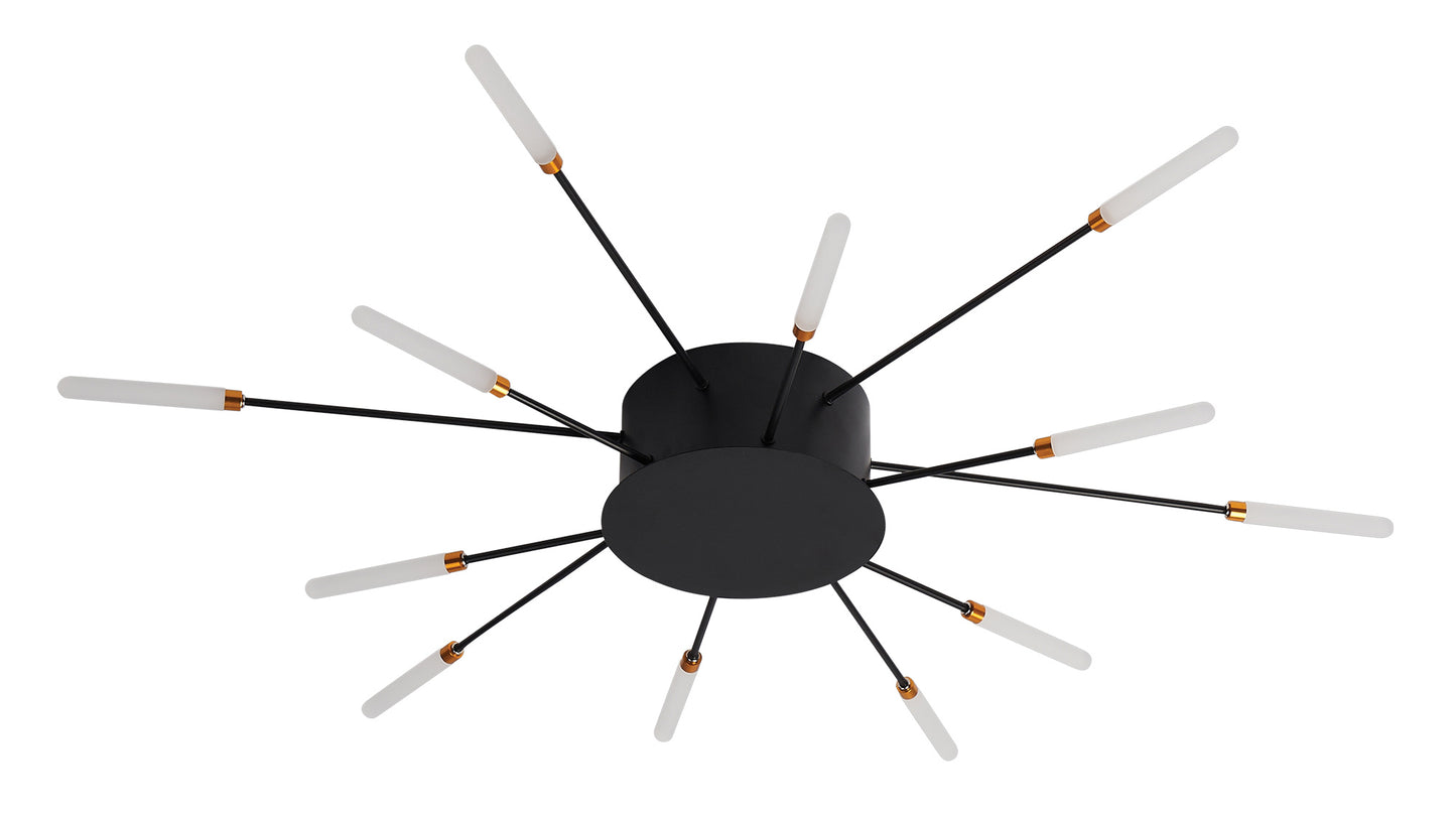 CCC 709-12 # LED ΟΡΟΦΗΣ ΜΑΥΡΟ ΑΚΤΙΝΕΣ Φ80x7