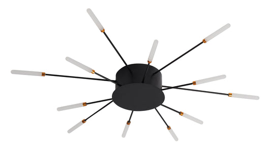 CCC 709-12 # LED ΟΡΟΦΗΣ ΜΑΥΡΟ ΑΚΤΙΝΕΣ Φ80x7