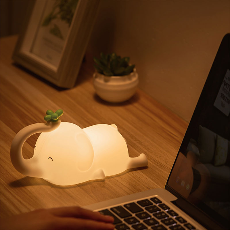 TLC 4024 ΠΟΡΤΑΤΙΦ LED ΕΛΕΦΑΝΤΑΣ ΣΙΛΙΚΟΝΗΣ TOUCH DIMMER-TIMER-USB & ΒΑΣΗ ΚΙΝΗΤΟΥ 17x8,5x10