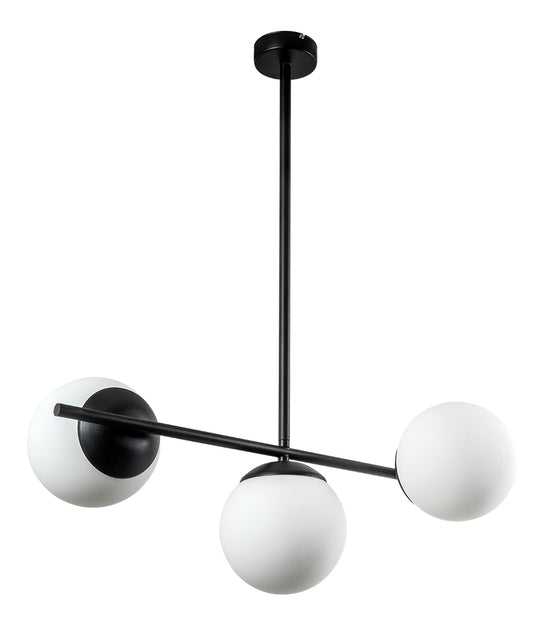 PDA 340-3 /Φ ΣΩΛΗΝΑΣ ΜΕ ΟΠΑΛΙΝΑ ΜΠΑΛΑ 3xΕ27 60x35x70