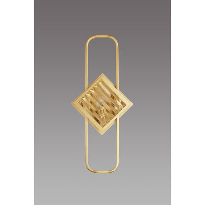 WLC 2473 ΑΠΛΙΚΑ ΧΡΥΣΗ ΠΑΡΑΛ/ΜΗ ΜΕ ΤΕΤΡΑΓΩΝΟ ΠΛΑΙΣΙΟ ΚΡΥΣΤΑΛΛΟ 2xΕ14 28x8x58