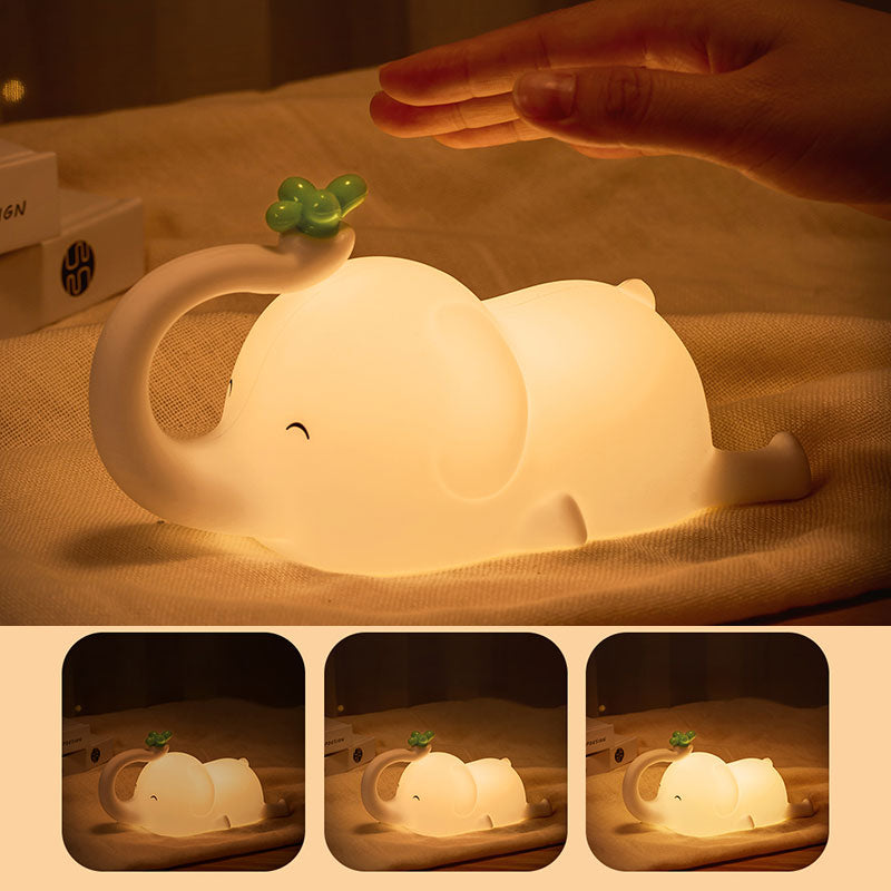 TLC 4024 ΠΟΡΤΑΤΙΦ LED ΕΛΕΦΑΝΤΑΣ ΣΙΛΙΚΟΝΗΣ TOUCH DIMMER-TIMER-USB & ΒΑΣΗ ΚΙΝΗΤΟΥ 17x8,5x10